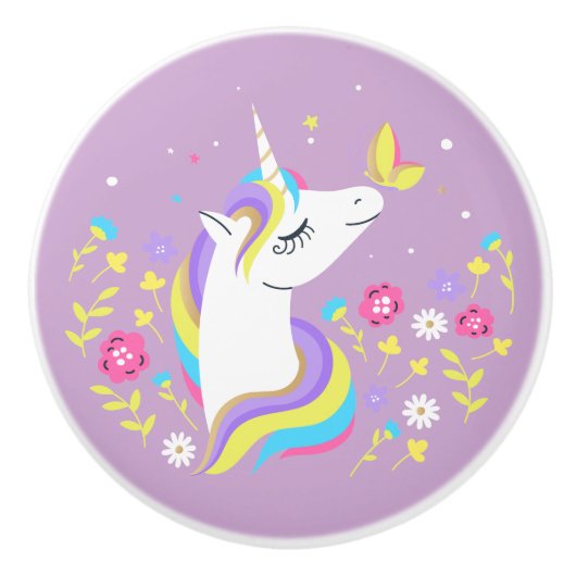 Magical Unicorn Keramische Knop (Voorkant)