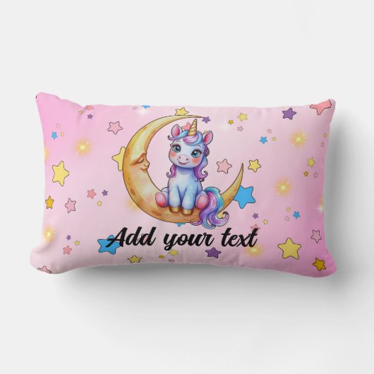 Magical Unicorn Lumbar Pillow Kussen (Voorkant)