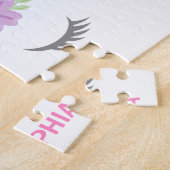 Magical Unicorn Personalized Kinderen Legpuzzel (Zijkant)