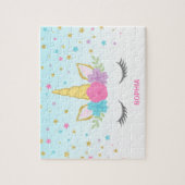 Magical Unicorn Personalized Kinderen Legpuzzel (Verticaal)