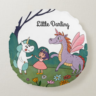 Magical Unicorn Rond Kussen