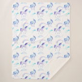 Magical Unicorn Sherpa Deken (Voorkant)