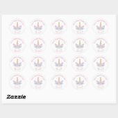 Magical Unicorn Valentine's Day Étiquette ou Stick (Feuille)