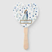 Magical Wedding Hand Fans – Watercolor Style Handwaaier (Voorkant)