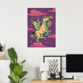 Magical Winged Horse Poster (Thuiskantoor)