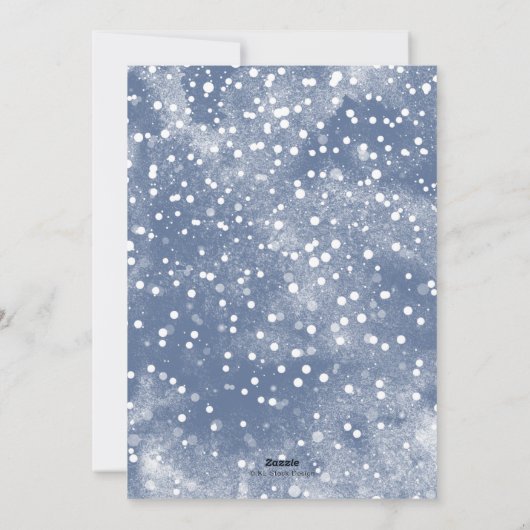 Magical Winter Night Christmas Market Feestdagenkaart (Achterkant)