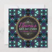 Magical Winter Sparkle Bat Mitzvah Uitnodiging (Voorkant)