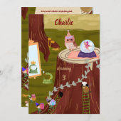 Magical Wishes Uil Betoverde verjaardag Kaart (Voorkant / Achterkant)