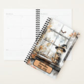 Magical Witch Cat Undated Appointment Book Diary (Devant avec enveloppe)