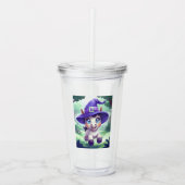 Magical Witch Pony Fantasy Acryl Drinkbeker (Voorkant)