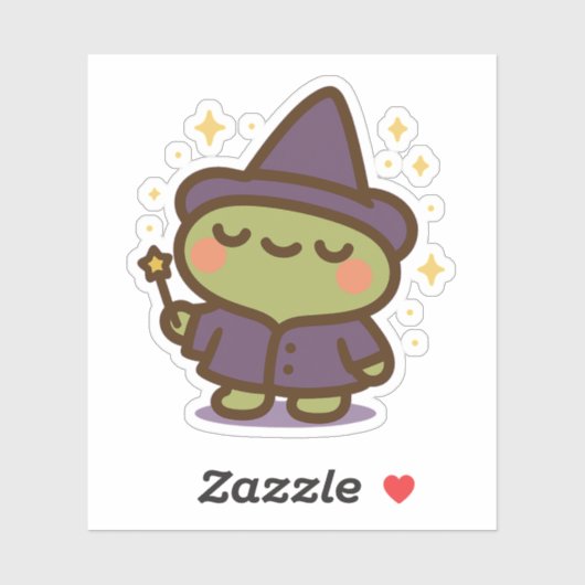 Magical Wizard Frog Sticker (Vel)