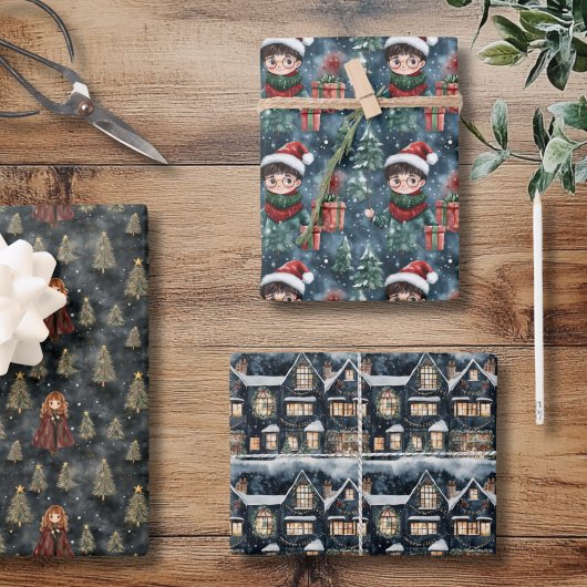 Magical Wizard School Wrapping Paper