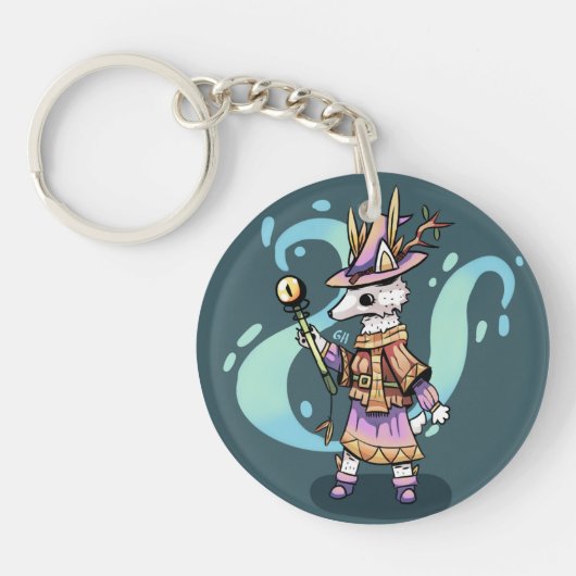 Magical wolf sleutelhanger (Voorkant)