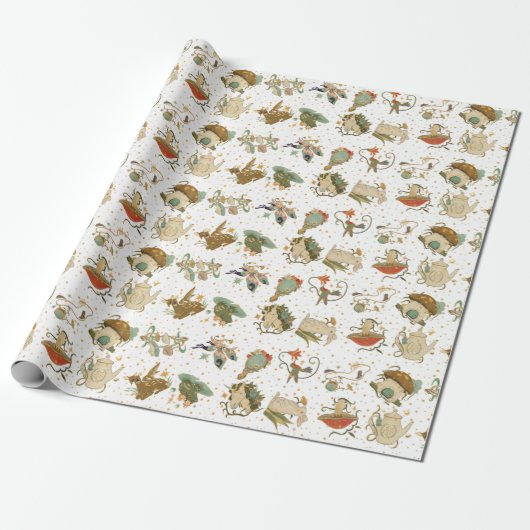 Magical Woodland Creating Wrapping Paper Roll Cadeaupapier (Uitgerold)