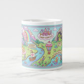 Magical World Map Kids Custom Name Mug (Devant)