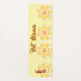 Magical yellow background name Personalized  Yogamat
