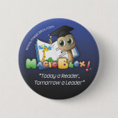 MagicBlox 2-inch blauwe Button (Voorkant)