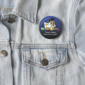 MagicBlox 2-inch blauwe Button (In situ)