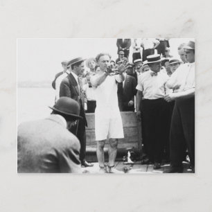 Magicia Harry Houdini Overboard Box Escape 1912 Briefkaart