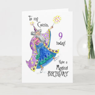 Magician 9th Birthday Kaart voor een neef
