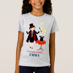 Magician Boy Show Verjaardagsfeestje T-shirt