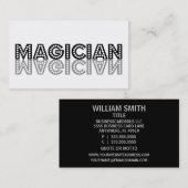 Magician Shadow Visitekaartje (Voorkant / Achterkant)