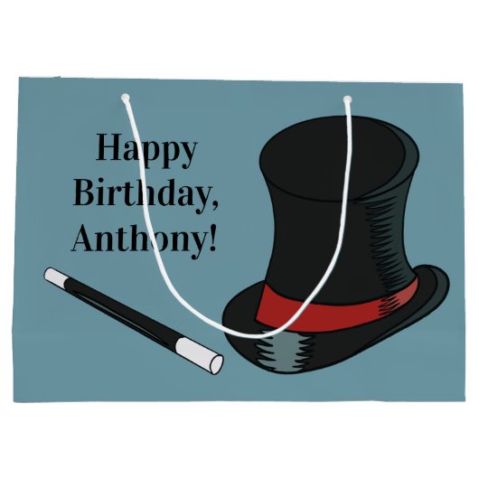 Magicians Pet en Magic Wand Persoonlijk Groot Cadeauzakje (Achterkant)