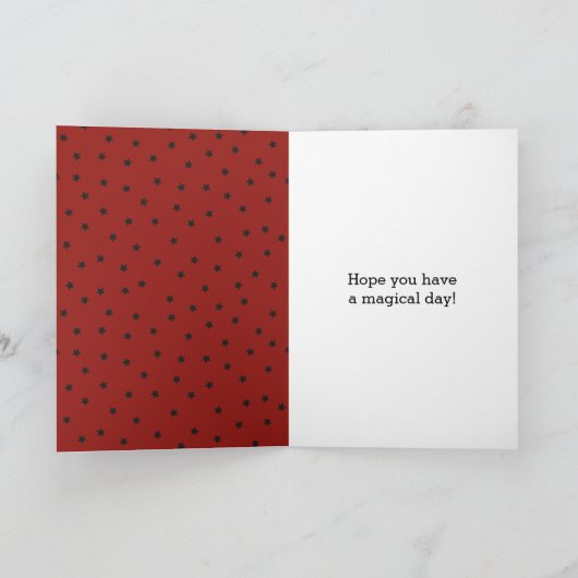 Magicians Pet en Magic Wand Persoonlijk Kaart (Binnen)