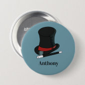 Magicians Pet en Magic Wand Persoonlijk Ronde Button 7,6 Cm (Voorkant /achterkant)
