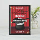 Magicien Anniversaire Fête Invitation personnalisé (Debout devant)
