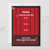 Magicien Anniversaire Fête Invitation personnalisé (Dos)