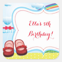Magicien de Stickers d'anniversaire Oz