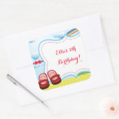 Magicien de Stickers d'anniversaire Oz (Enveloppe)