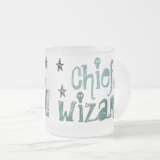 magicien en chef ! tasse en verre givré (Devant droit)