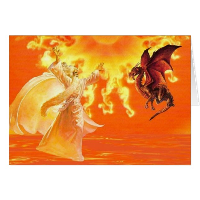 Magicien et dragon (Devant horizontal)