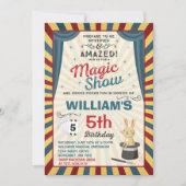 Magicien Invitation Anniversaire Magique Show Part (Devant)