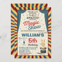 Magicien Invitation Anniversaire Magique Show Part