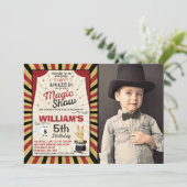 Magicien Invitation Anniversaire Magique Show Part (Debout devant)