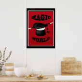 Magicien La Magie Est Mon Monde Poster (Cuisine)