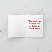 Magicien Magicien Anniversaire Merci Carte de note (Intérieur)