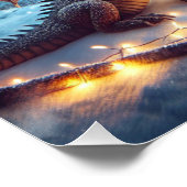 Magicien Sorcière Dragon Imaginaire Art Poster (Coin)