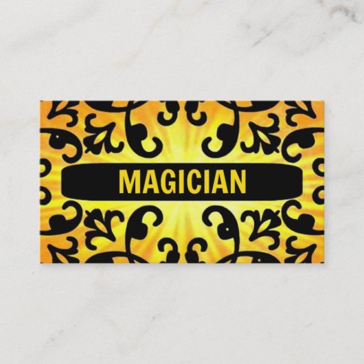 Magicien Sunshine Damask Carte de visite (Devant)