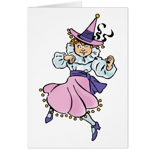 Magicien vintage d'Oz, jolie fille munchkin dansan (Devant)