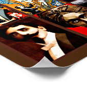 Magicien vintage magie Afficher Affiches Art Colla (Coin)