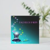 Magiciens Casquette Bachelor Party Invitation (Debout devant)