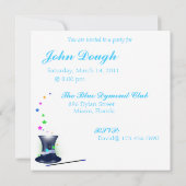 Magiciens Casquette Bachelor Party Invitation (Dos)