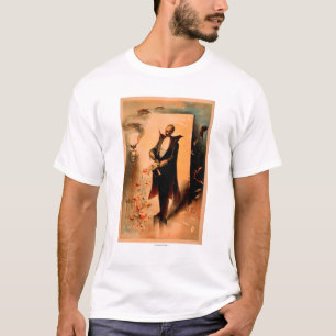 Magiciër die Rozen uit het Poster van het Pet haal T-shirt
