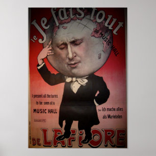 Magiciër met Big Head Poster