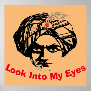 Magicisch gezicht, voeg tekst Poster toe