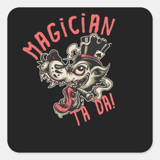 Magicisch Vierkante Sticker (Voorkant)
